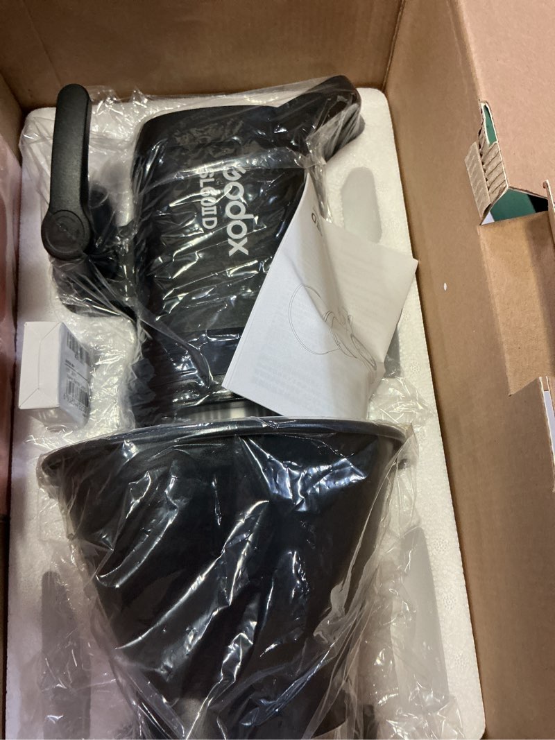 Condition photo showing New/Like New for Godox SL60 SL60IID 70W LED Video Light, Cob Video Light Bowens Mount LED Studio Light, Support APP Control, CRI96+ TLCI97+, Daylight 5600K, 18600Lux@1m, Built-in 8 FX Effects, Dimmable Brightness