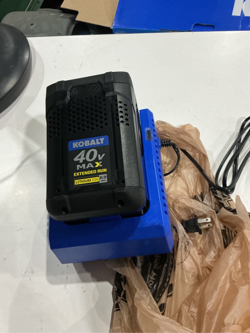 Condition photo showing As Is for kobalt 40-volt max cordless combo