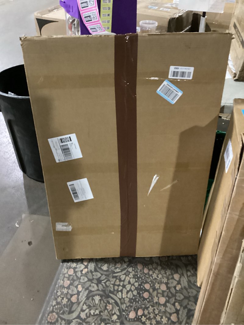 Condition photo showing New/Like New for Wood 22.375x34 Picture Frame with 20x30 Mat, Display 20x30 with Mat or 22.375x34 Without Mat, Wood 22.375 by 34 Photo Frame, 22.375 x 34 Frame for Wall Hanging Display, Deep Brown 1 22.375x34 inch