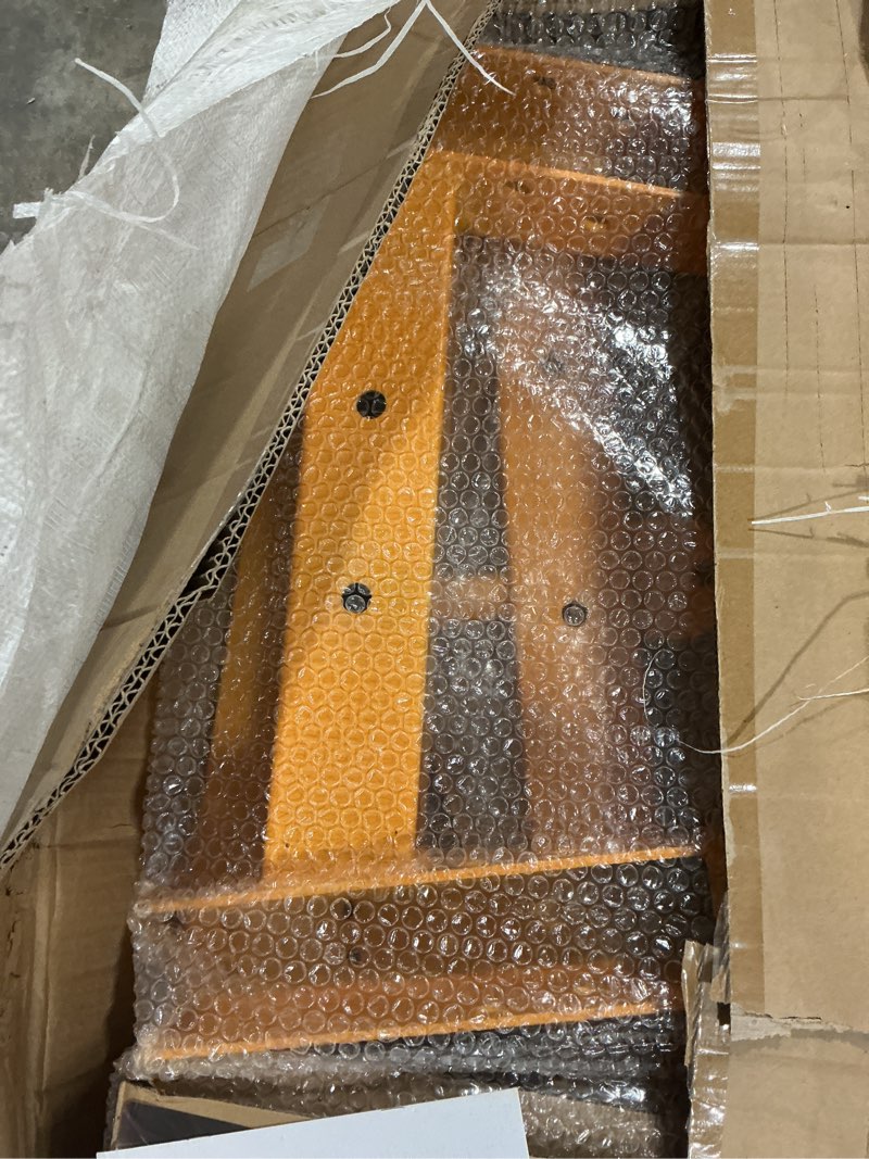 Condition photo showing Good Condition for hydraulic engine hoist 2 ton, cherry picker shop crane with 6 casters and telescopic boom, 4400 lbs heavy duty engine hoist crane lift for garage, workshop, automotive repair, yellow
