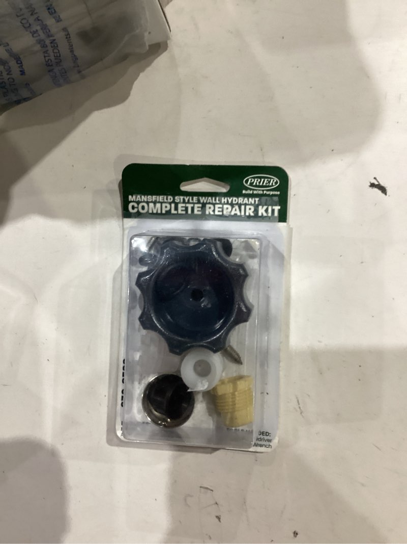 Condition photo showing New/Like New for prier mansfield wall hydrant repair kit mansfield 2.25 in. d brass/chrome
