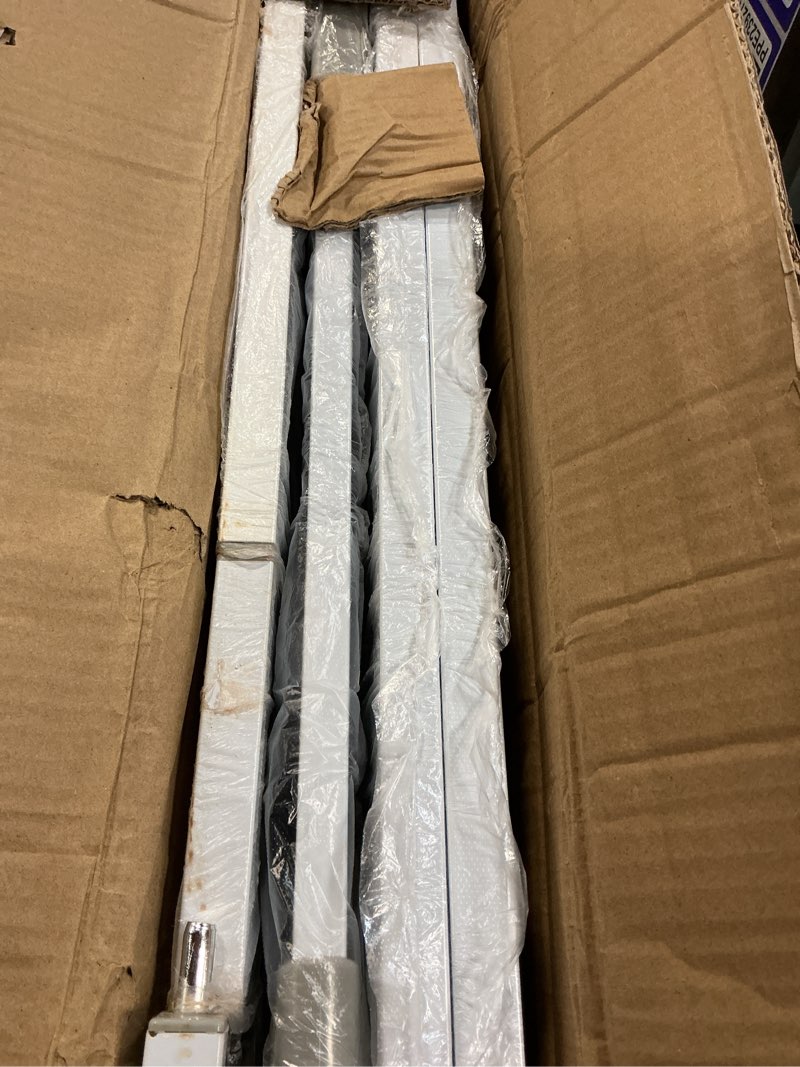 Condition photo showing As Is for 60.6"-113" Extra Long Baby Gates for Large Openings Extra Wide, Outdoor Dog Gates for The House, Pet Gate Indoor, Child Proof Gate, Kiddie Gates, Adjustable Baby Fence for Doorways 60.6-113 inches width