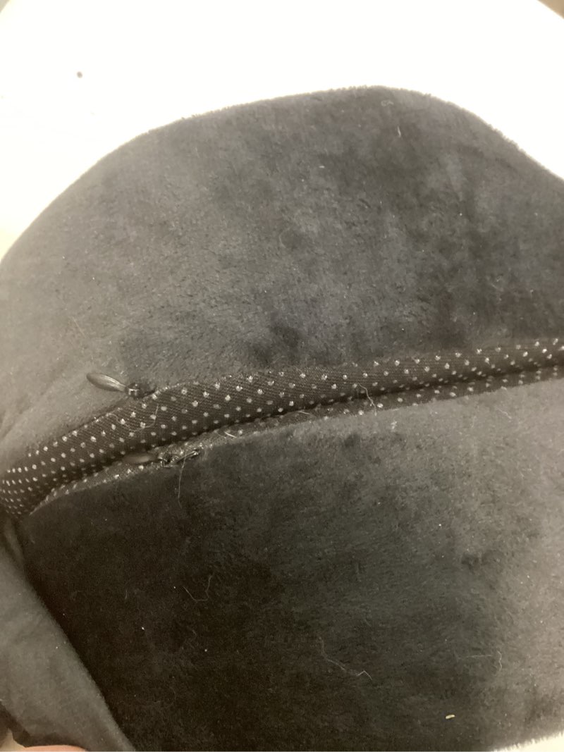 Condition photo showing Good Condition for seat cushion | premium foldable sit bone cushion for pressure relief, hip, hamstrings & sciatica comfort | butt pillow | ergonomic ischial tuberosity support for home, office & driving black sitbone