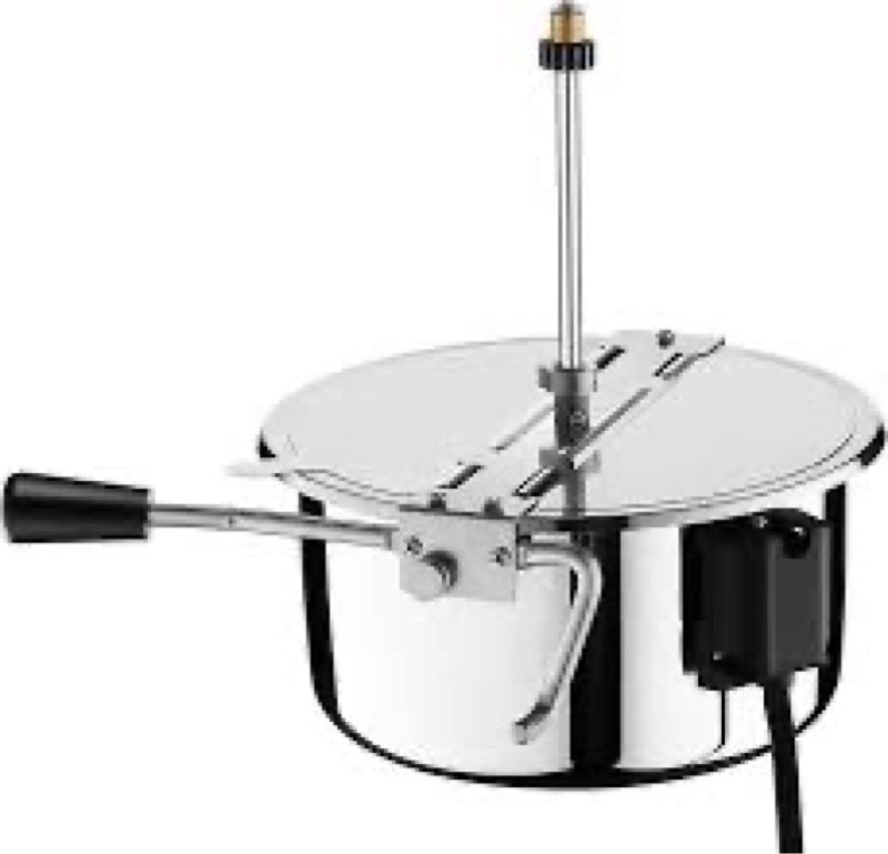 4082 8 Ounce Replacement Popcorn Kettle For Great Northern Popcorn Poppers,Silver