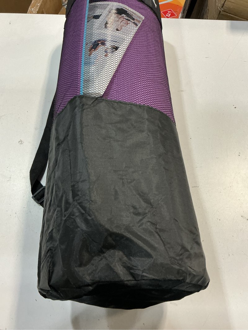 Condition photo showing Good Condition for yoga mat purple pilates fitness mat with straps and mesh bag sit-ups stretching push-ups neutral long and wide home gym training mat (size : 180x63x0.8cm)