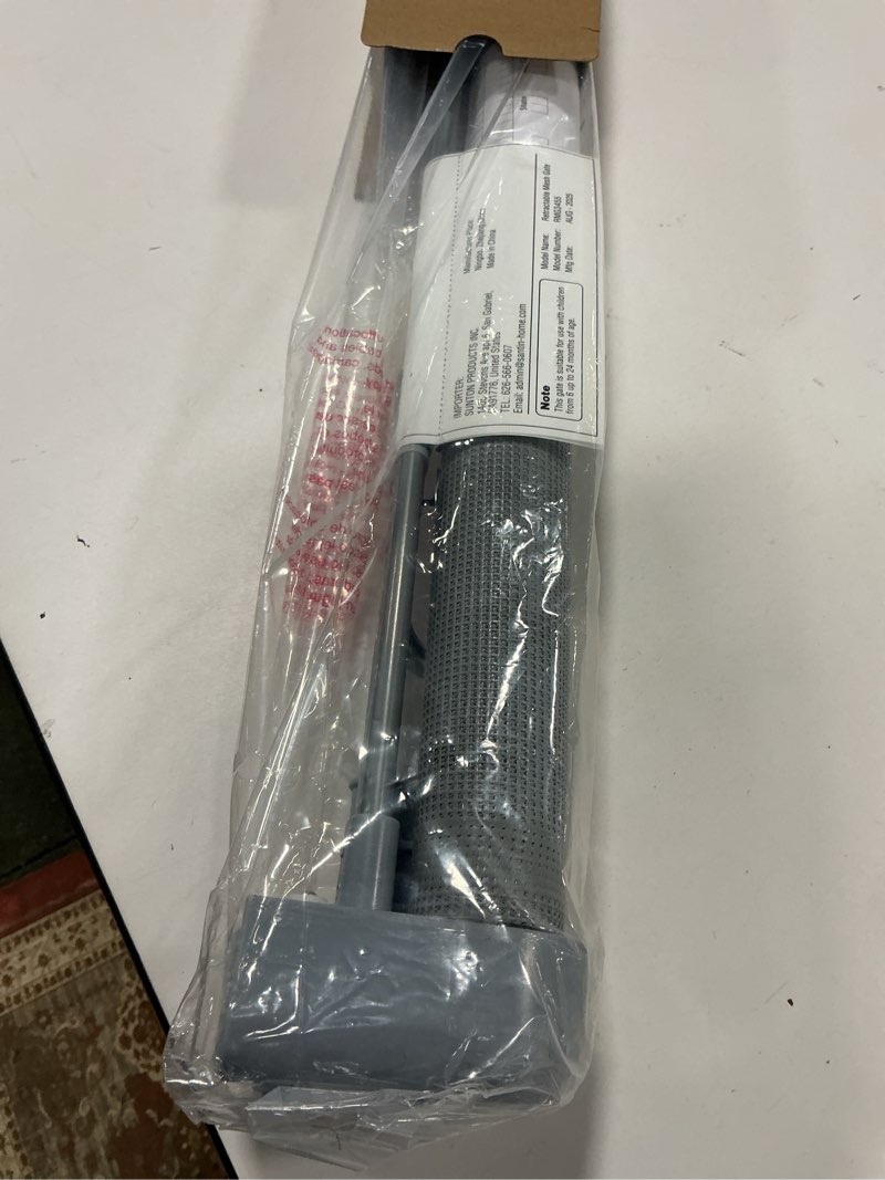 Condition photo showing Good Condition for Retractable Baby Gate for Stairs, 55" Wide Mesh Dog Gate Indoor, 34'' Tall Child Gate for Doorways, Hallways, Deck, Indoor Outdoor Pet Baby Safety Essentials for Home, Grey