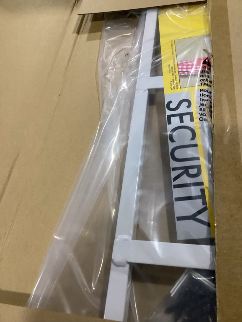 Condition photo showing As Is for segal s 4752 fixed window guard – adjustable child safety window guard prevents accidental falls, tamper resistant screws included, non-egress, white, 23-1/2 to 38 in. w x 15-1/4 in. h (single pack) | 23-1/2 in. to 38 in., home security, child safety
