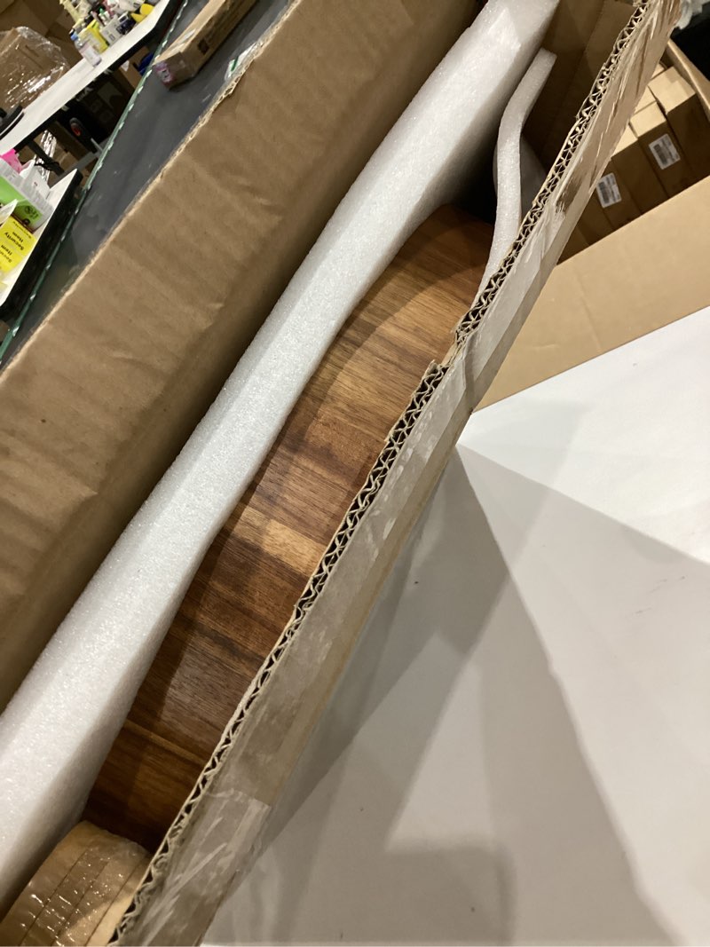 Condition photo showing New/Like New for Extra Large Round Serving Tray, 20INCH, Heavy Duty Acacia Wood Trays for Big Ottoman Coffee Table Counter Giant Decorative Organizer Tray, Huge Kitchen Serveware Cheese Board Charcuterie Tray 20" Round Tray - Acacia