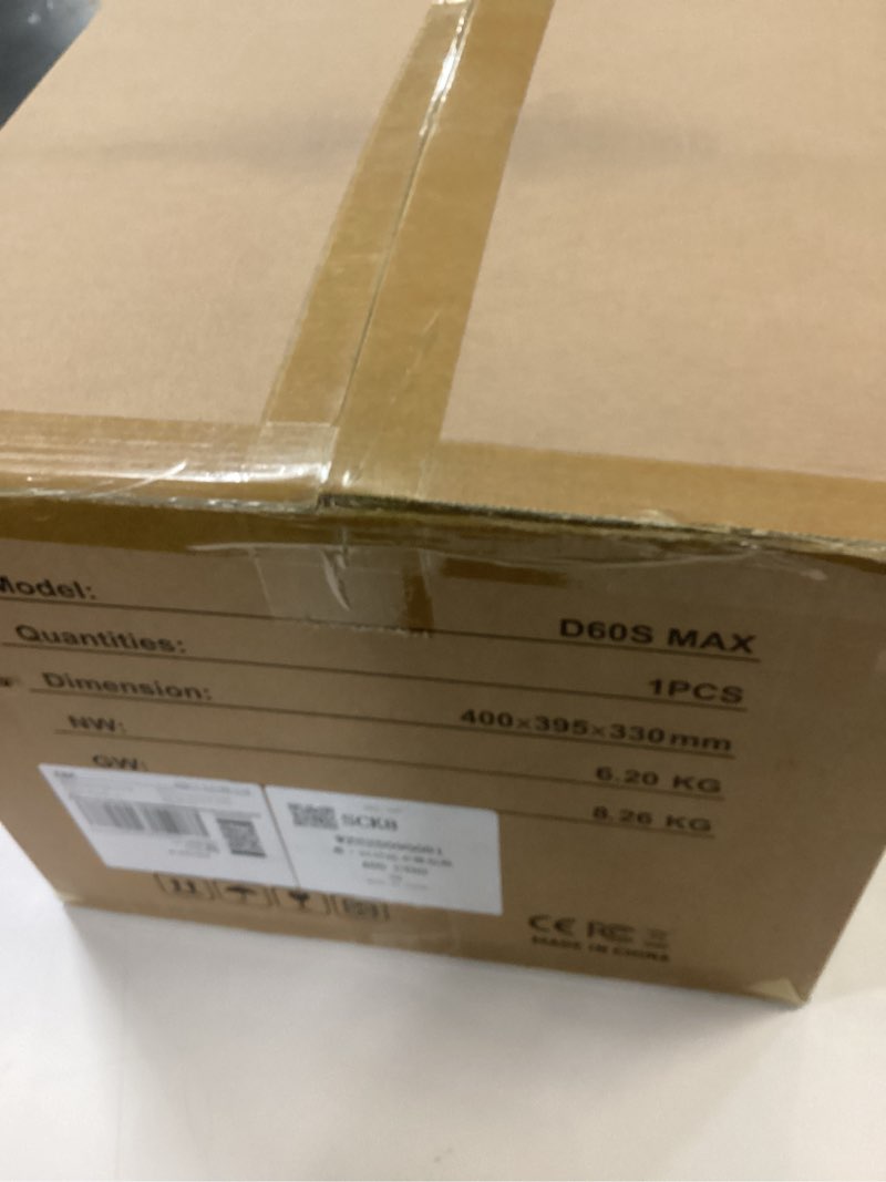 Condition photo showing New/Like New for Robot Vacuum and Mop, 3-in-1 Robotic Vacuums Cleaner with LiDAR Navigation Smart Mapping & Max Strong 6000Pa Suction, Self Emptying Bases for 70 Days-White D60S MAX -White