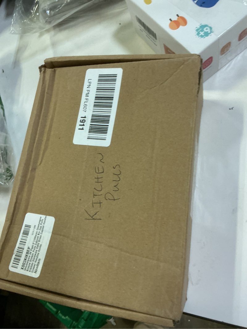 Condition photo showing New/Like New for khtumeware 20 Pack 5"(128mm) Champagne Bronze Drawer Pulls Cabinet Bin Cup Pulls Kitchen Hardware Sa