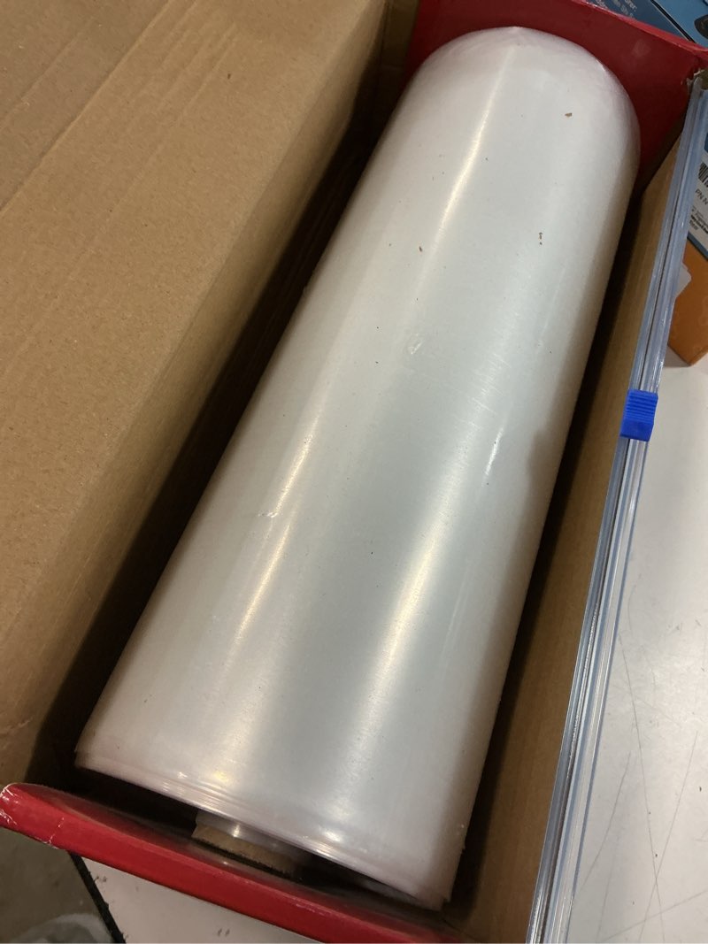 Condition photo showing Good Condition for plastic table cloth, 310 ft x 54 in disposable tablecloth clear table cover roll with any cut sliding cutters premium clear plastic tablecloth for picnics, parties, birthdays, weddings weddings clear 3720" x 54" (rectangular)