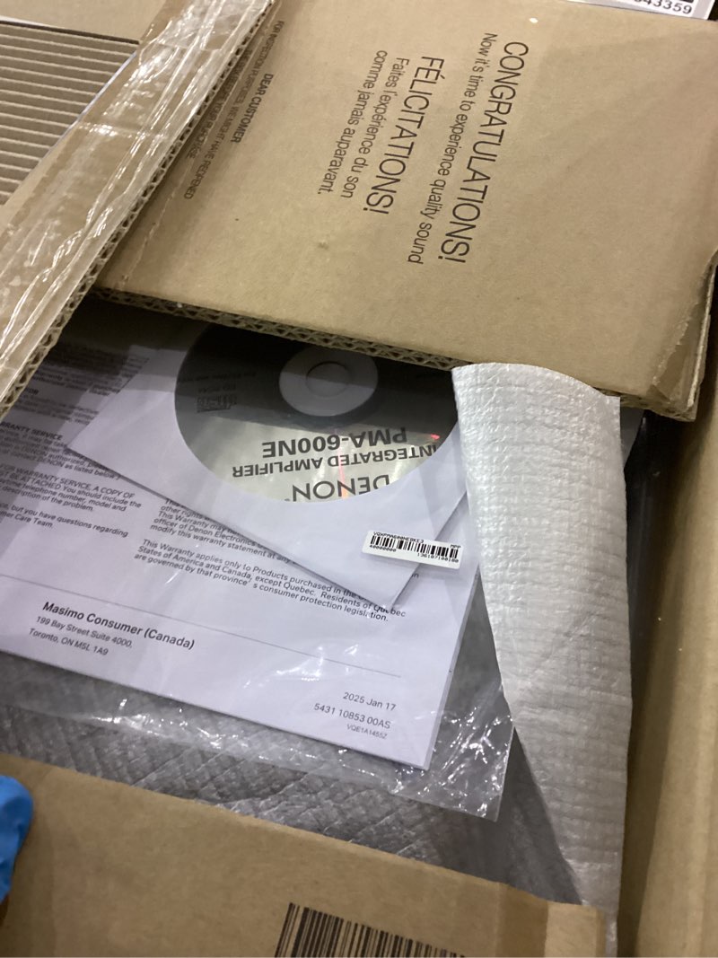 Condition photo showing As Is for Denon PMA-600NE Bluetooth Stereo Amplifier | 2 Channel Amplifier Home Audio | Integrated Amp | 70W x 2 | Built-in DAC & Phono Pre-Amp | Analog Mode | Advanced Ultra High Current Power