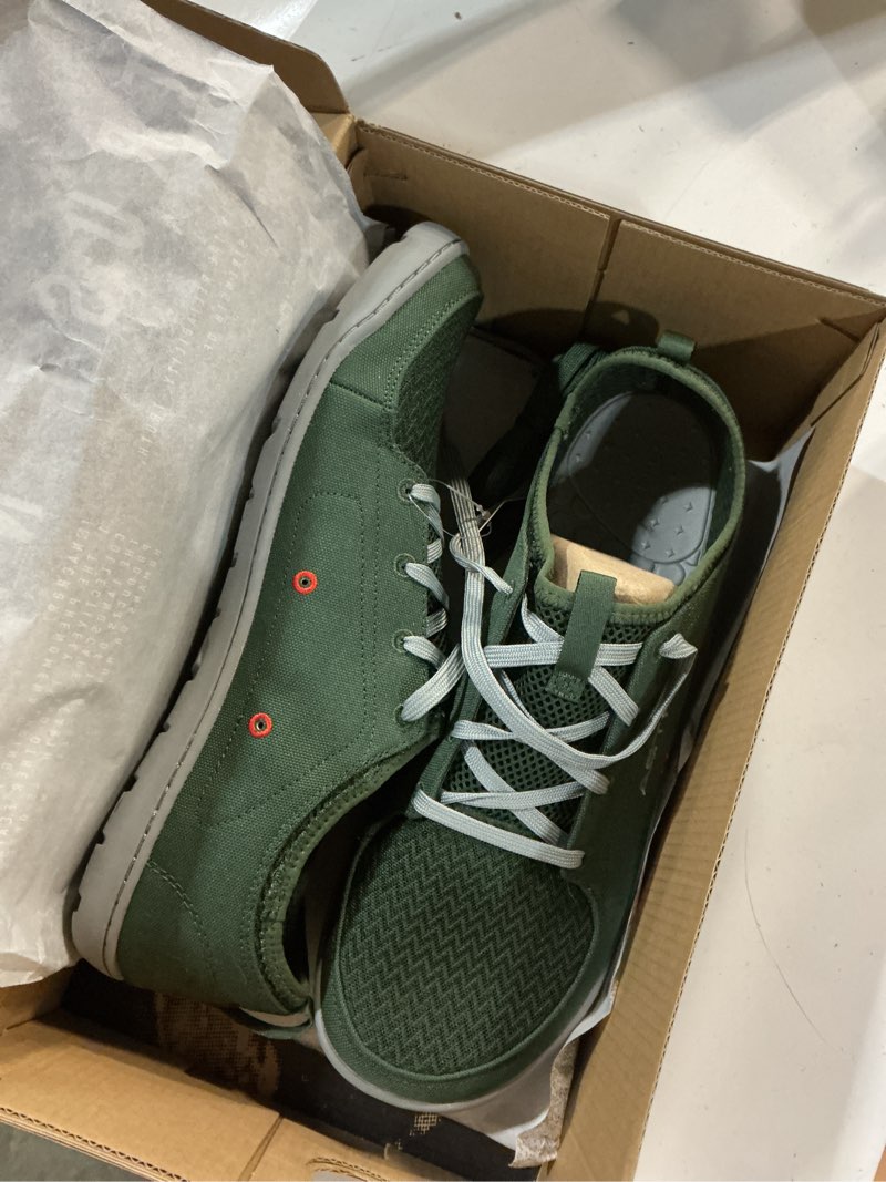 Condition photo showing New/Like New for size 11 astral men's loyak shoes - barefoot, quick-drying, minimalist sneaker for casual wear, water sports, travel, & hiking