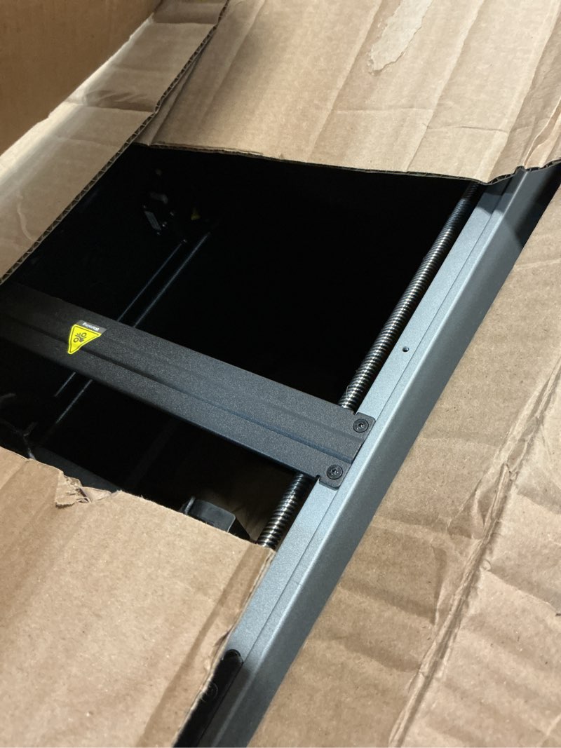 Condition photo showing As Is for creality k2 se 3d printer, support multicolor printing needs cfs, 500mm/s high-speed printing, auto leveling, vibration control, compact desktop upgrate 3d printer, print size 220x215x245mm