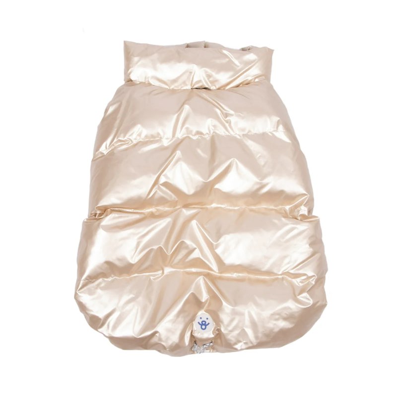 Oodles Small Champagne Puffer Jacket. Fits Dogs 10-18 Lbs. Brand NEW (pack 2 of )