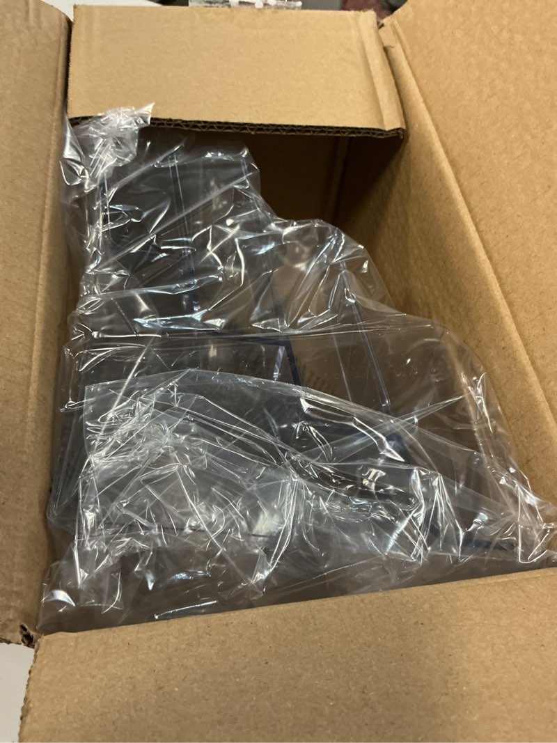 Condition photo showing Good Condition for HLF-ho Brochure Holder 6x9 Inch 4 Tier Acrylic Literature Holders Clear Plastic Flyer Display Stand Countertop Use or Wall Mount Pamphlet Holder Organizer for Office, Lobby, Hotel, Trade Show, 1 Pack 6"x9"-4 Tier-1 Pack