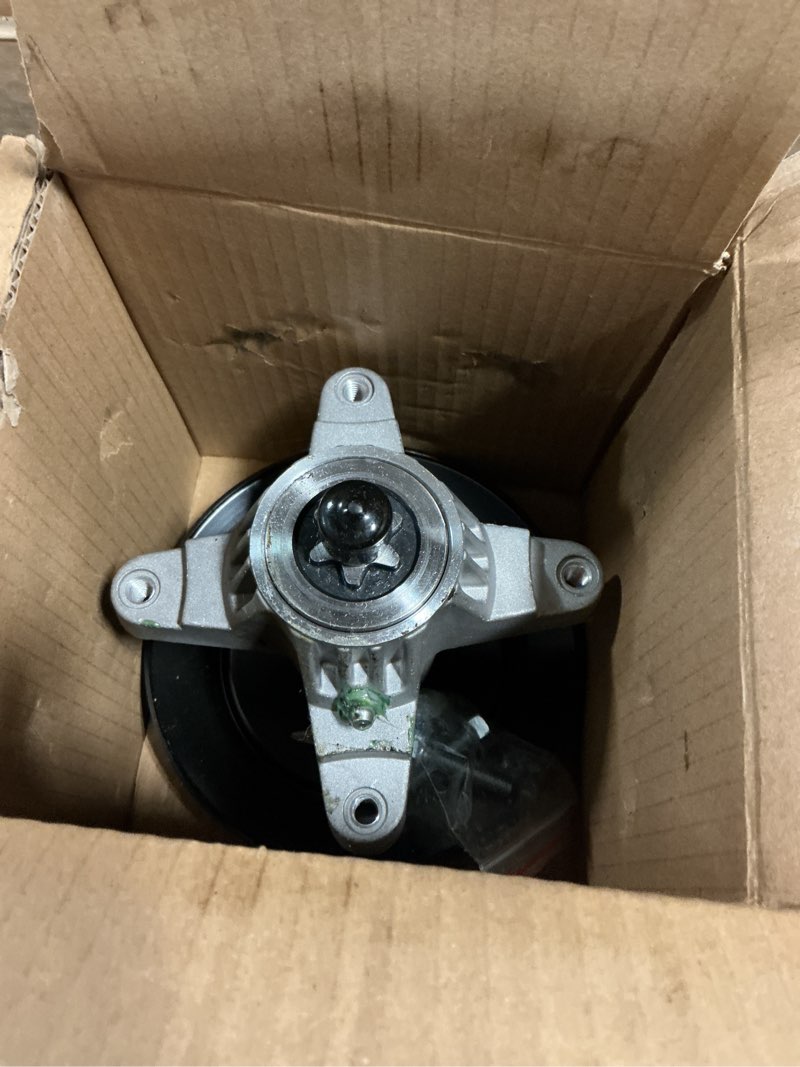 Condition photo showing As Is for aeagle 918-04456 rebuild kit fit for 42" deck troy bilt pony 42 lt-542h (only 13an795g790), includes 2 spindle 618-04456, 2 blade 742-0616, 96" belt 754-04060, 2 pulley 918-0624b, 2 idler 756-04129 2 spindle 2 pulley 2 idler 2 blade 1 belt
