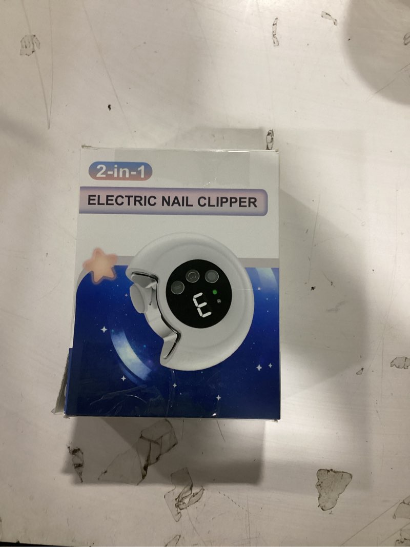 Condition photo showing Good Condition for Electric Nail Clipper, Baby Nail Clipper with File & 3 Speed Gears, Electric Baby Nail Trimmer with 