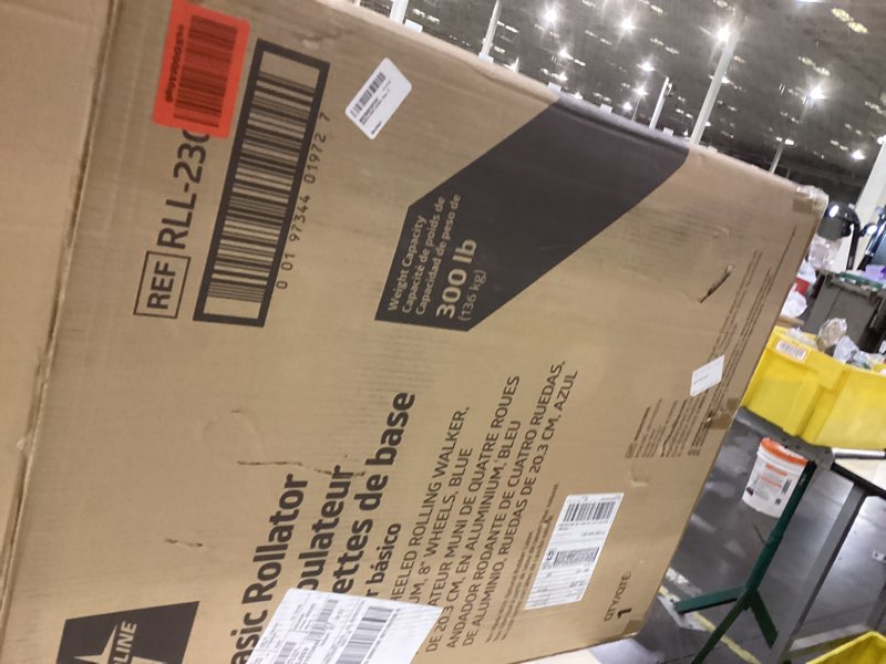 Condition photo showing New/Like New for Medline Basic Rollator, Blue, 8"