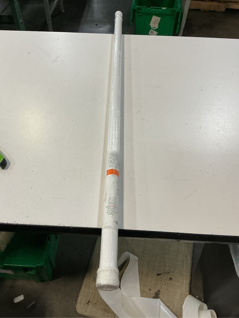 Condition photo showing New/Like New for kenney kn609l/1 twist & fit no tools spring tension standard shower curtain rod with non-slip, non-scratch ends, 42-72" adjustable length, easy install, white, 1" diameter rust resistant steel tube