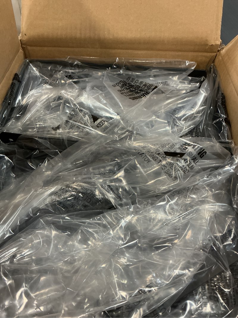 Condition photo showing New/Like New for 32 Pack L12 x H 8" Black Heavy Duty Shelf Brackets with Screws Metal Shelf Brackets Shelf Support Angle Brackets for Shelves L Brackets Heavy Duty Floating Shelf 32 Pack-Black 12''x8''