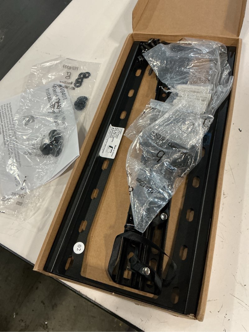 Condition photo showing As Is for home vision tv wall mount fixed for most 26-65 inch flat/curved tvs with max vesa 400x400mm up to 99lbs fits 16 inch wood studs, universal low profile wall mount tv bracket, space saving hv8401 26-65" fixed