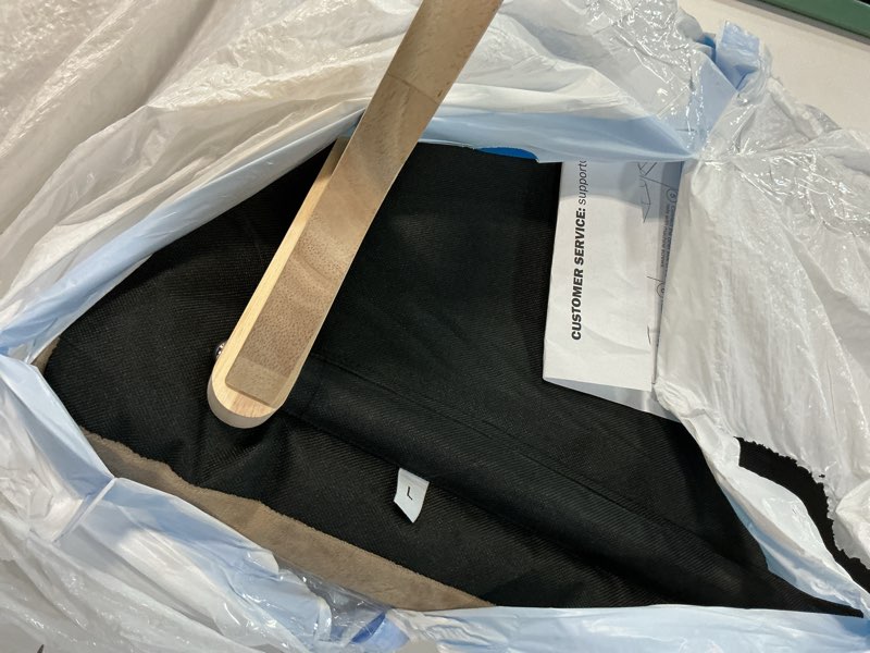 Condition photo showing As Is for Zakkart Cat Perch for Window Sill with Bolster - Orthopedic Hammock Design with Premium Hardwood & Robust Metal Frame - Cat Window Seat for Large Cats - Natural Color Wood Brown Bed, XLarge 26.4''W Natural Color Wood with Brown Bed 26.4''L x 15''W