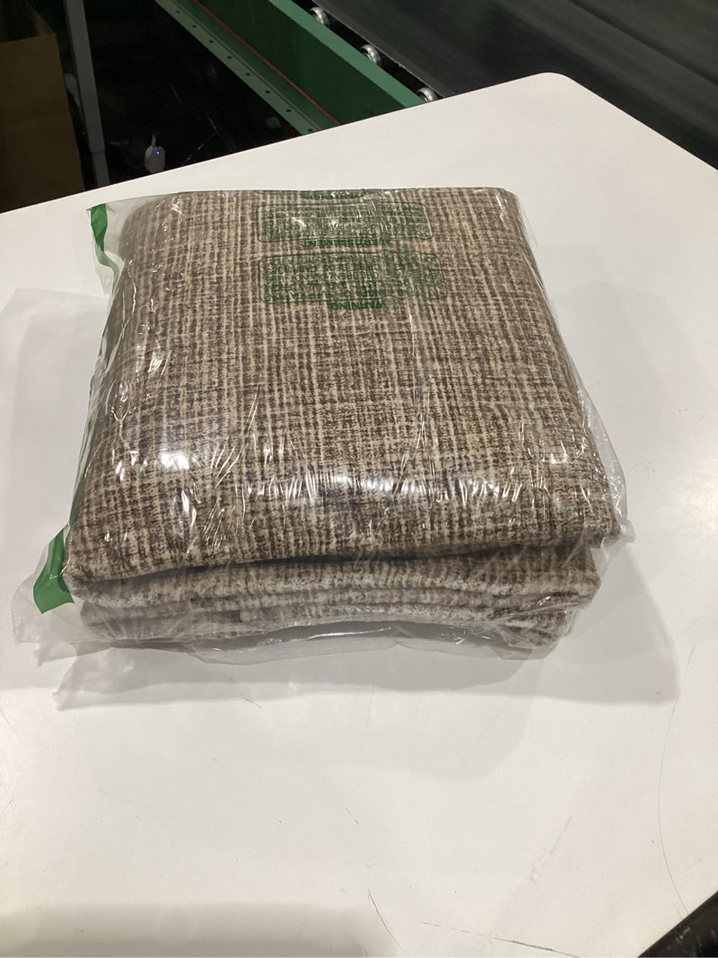 Condition photo showing New/Like New for GarveeHome 4x6 Rug Non-Slip Washable Low-Pile Carpet - Scalloped Solid Coffee Modern Minimalism Rugs for Bedroom Living Room Nursery Kitchen Entryway Indoor Mat with Rubber Back Coffee 4' x 6' (Rectangular)