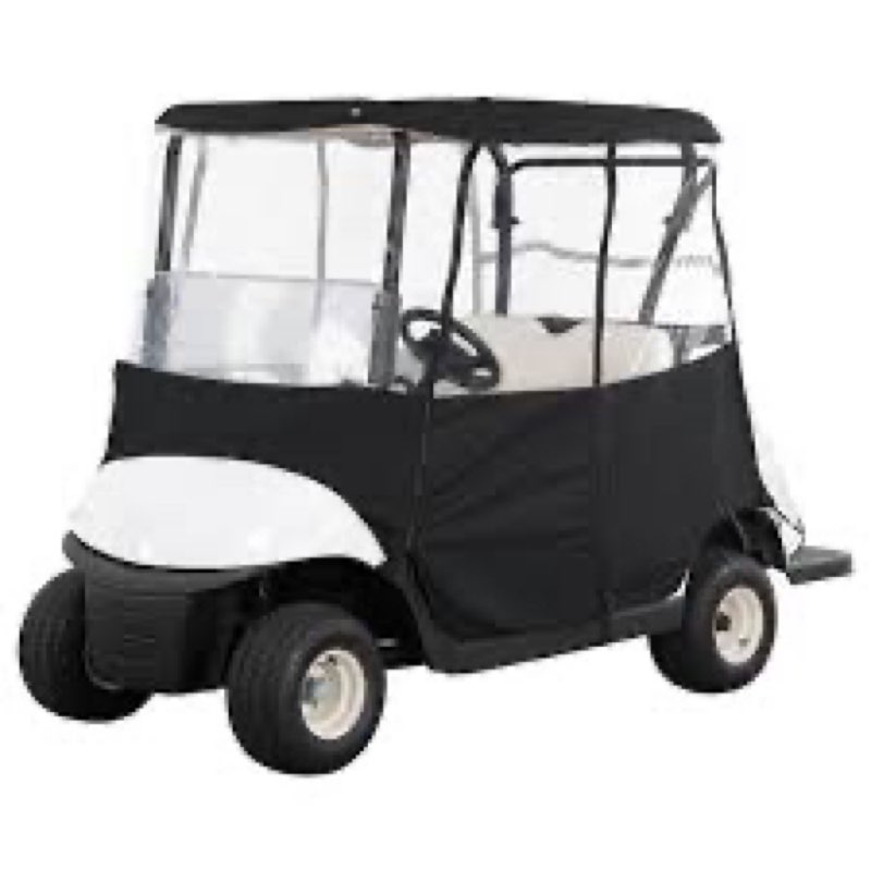 Golf Cart Enclosure 2 Passenger for Club Car Precedent,600D Clear Rain Cover Driving Enclosure 2 Sea