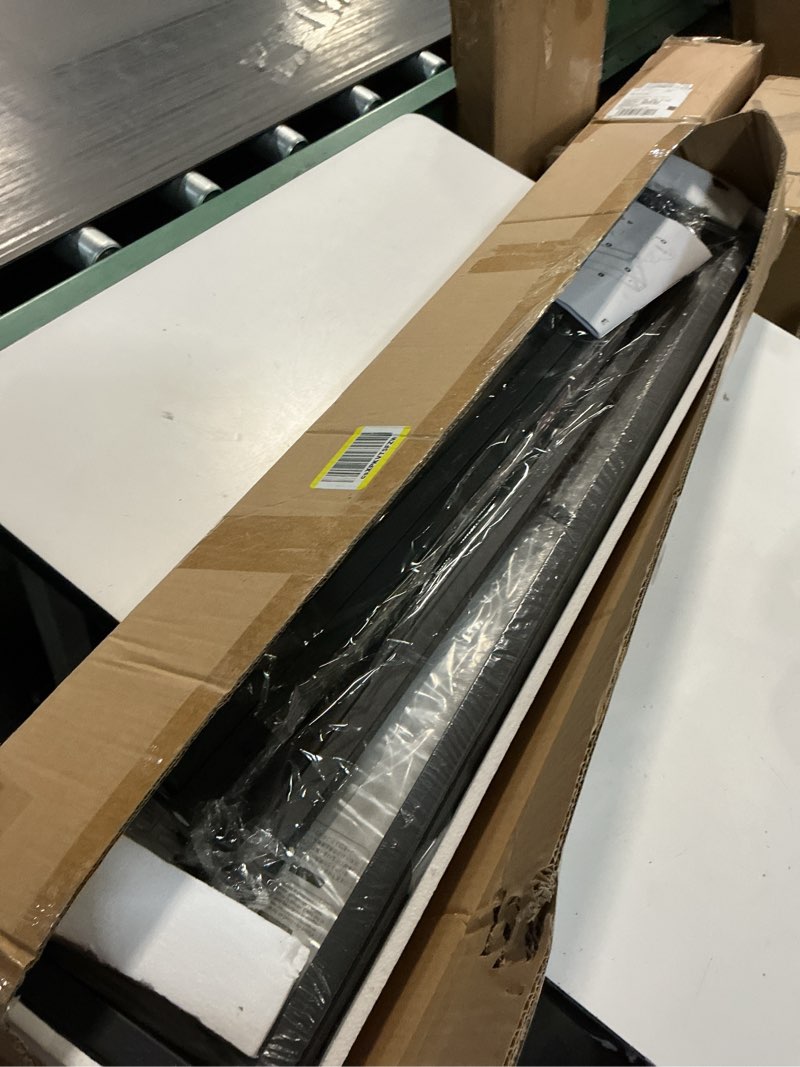 Condition photo showing New/Like New for HOOBRO 39.4" Black Console Table, Tempered Glass Sofa Table, Modern Entryway Couch Table, Metal Frame, for Living Room, Hallway BK04XG01