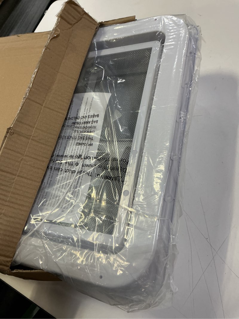 Condition photo showing New/Like New for RVGUARD 14" RV Roof Vent Fan for RV/Camper/Trailer, RV Roof Vent White with 12V RV Vent Fan 6" Blades