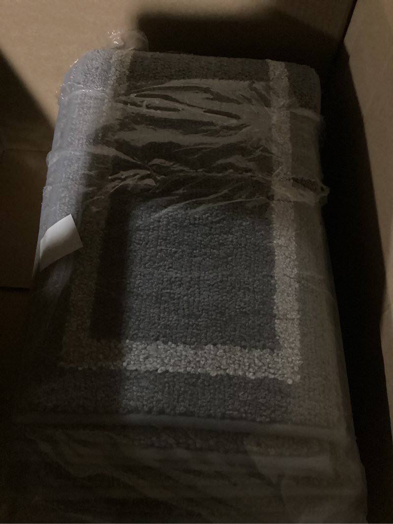 Condition photo showing Good Condition for COSY HOMEER Soft Stair Treads 15pcs Non-Slip Carpet Mat 28inX9in Indoor Stair Runners for Wooden Steps,Stair Rugs for Kids and Dogs, 100% Polyester TPE Backing Grey,Square 15pc Grey