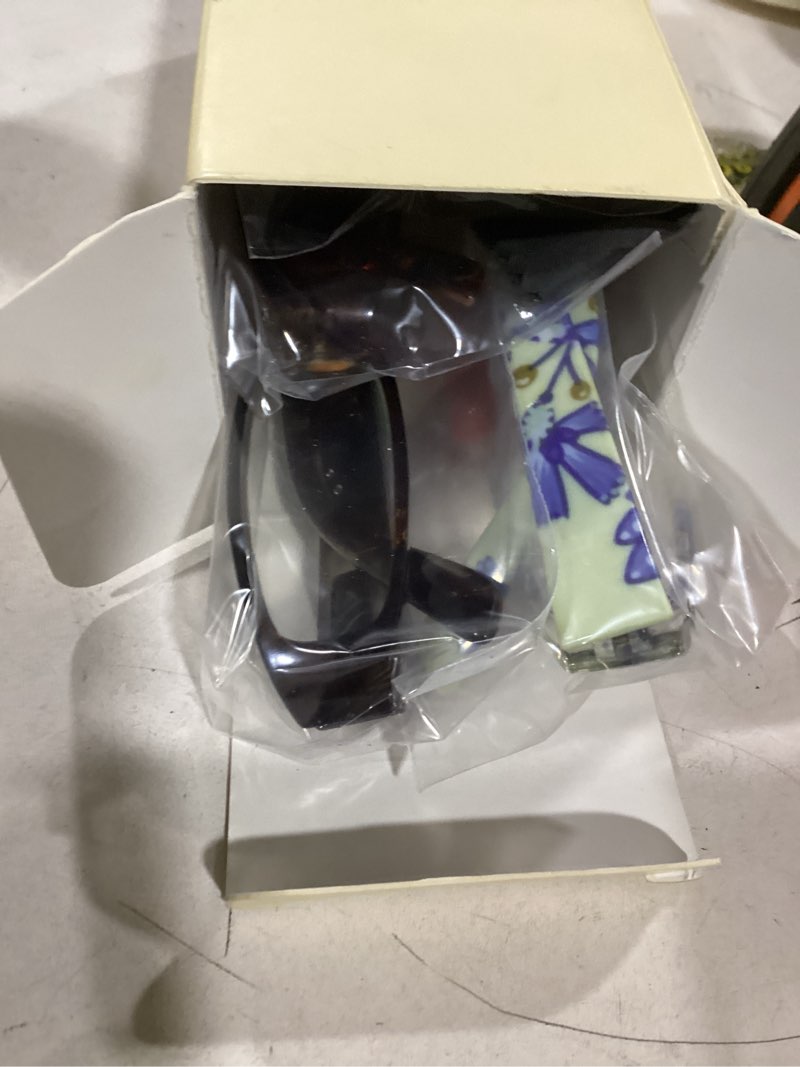 Condition photo showing As Is for gaoye 4-pack readers for women, blue light blocking reading glasses, stylish reading glasses for women in 4 patterns dark flowers 3.0 x