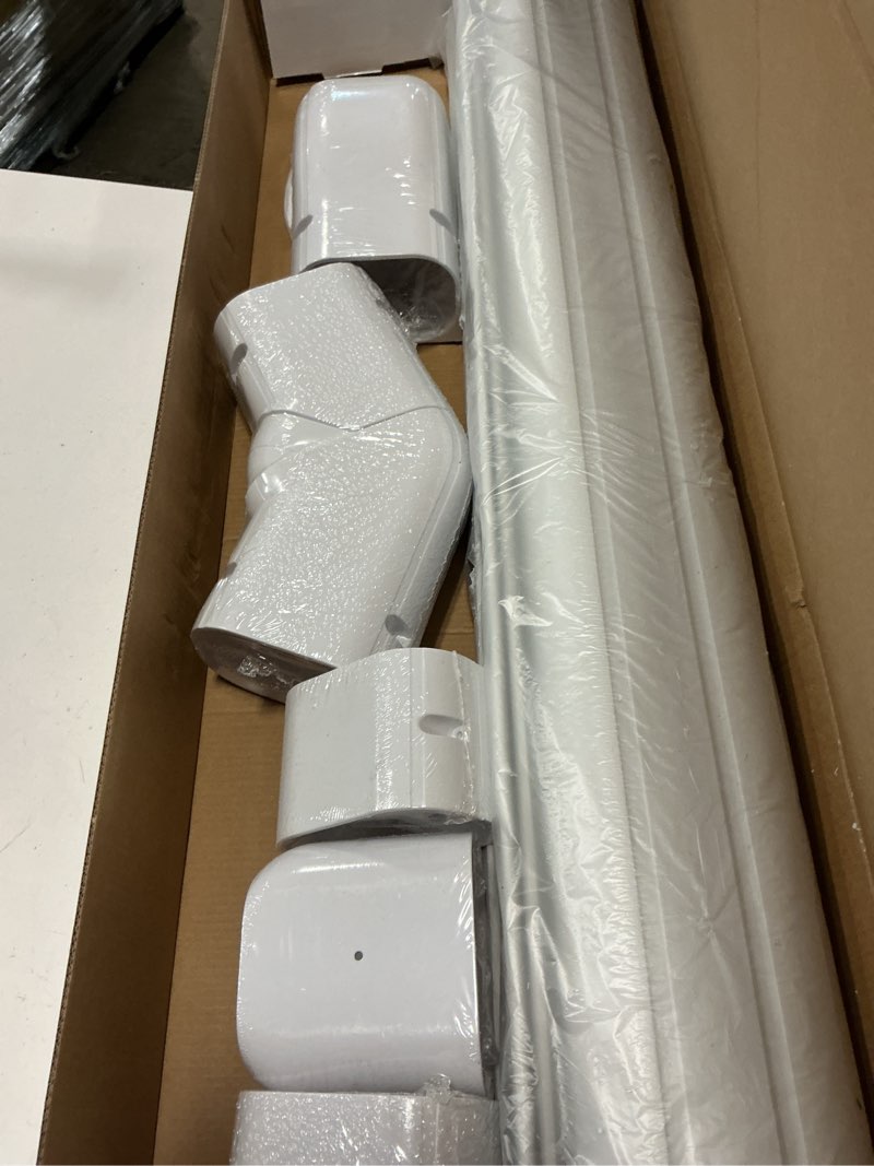Condition photo showing Good Condition for ductlessaire da4-14 white paintable mini split line set cover kit - weather resistant, easy installation, intended for ductless mini split or central systems, 4" x 14 ft.