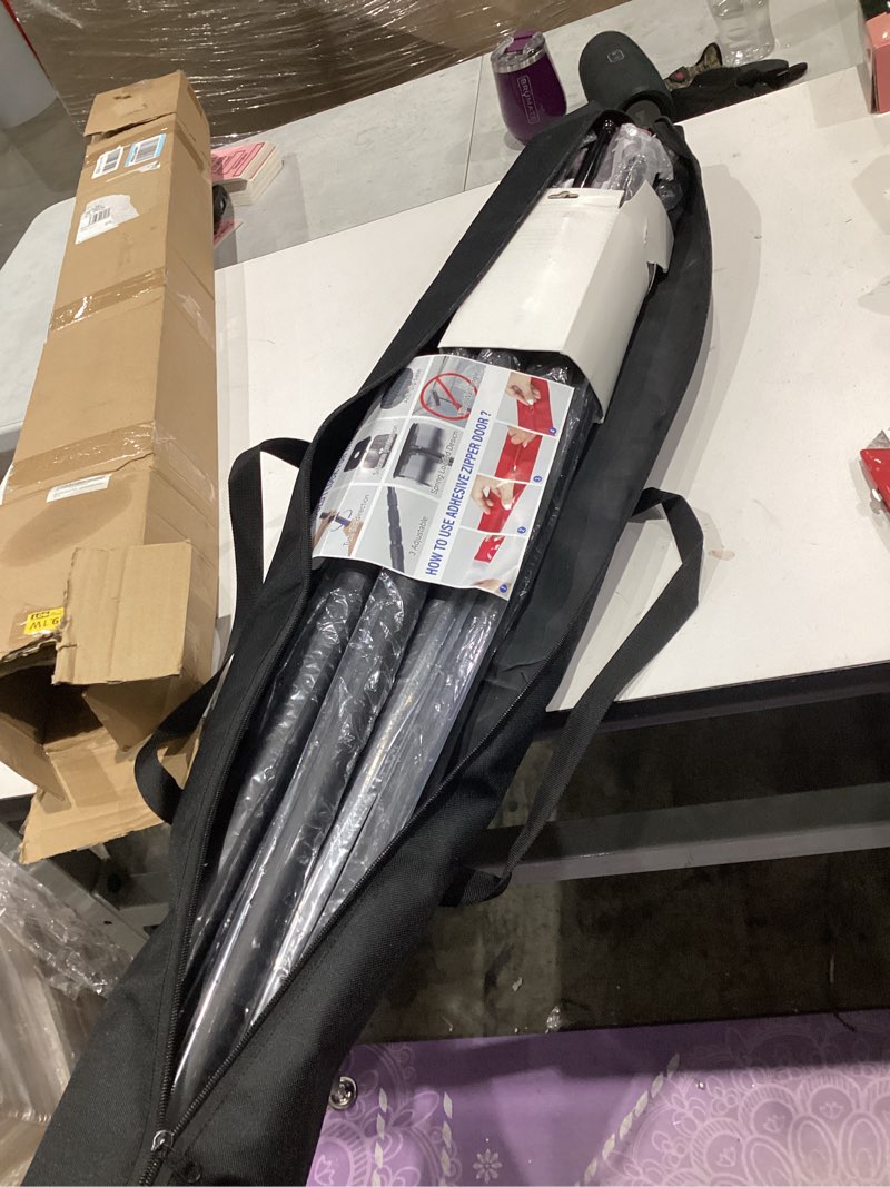 Condition photo showing Good Condition for 10ft dust barrier poles kit,spring retractable zipper wall poles for dust barriers system,home & construction,spring barrier loaded poles for renovation & construction renovation(exclusive patent) 10 feet