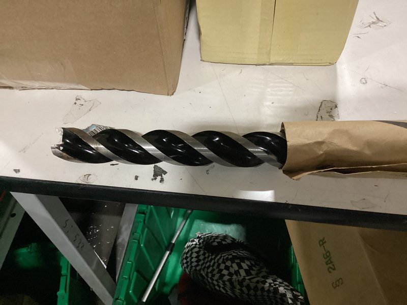 Condition photo showing Good Condition for 1-1/2" x 24" auger drill bit with sds plus shank for wood,tri flute ship auger long drill bit for soft and hard wood,tree stump,plastic,drywall and composite materials 1-1/2"x24"