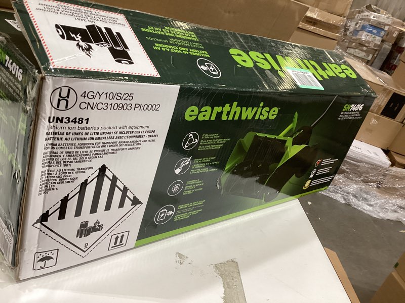 Condition photo showing Good Condition for Earthwise SN74016 40-Volt Cordless Electric Snow Shovel, Brushless Motor, 16-Inch width, 300lbs/Minute (Battery and Charger Included)