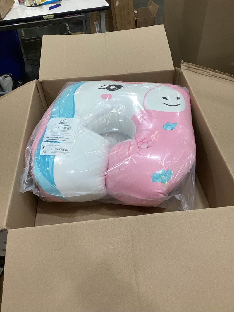 Condition photo showing Good Condition for lunamira unicorn kids body pillow - 47" u-shape long plush soft animal pillow for toddlers, sleeping, reading, adhd & special needs comfort, anxiety, washable cover, snuggle cuddle for boys & girls unicorn pink