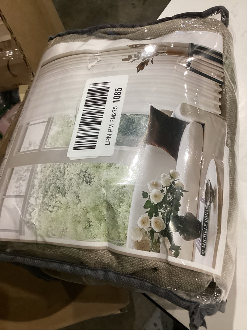 Condition photo showing As Is for Flax Linen Extra Long Curtains 120 Inch Length for Living Room 2 Panels Grommet Drapes Light Filtering Semi Sheer Privacy Khaki Brown Tan Walnut Curtains for Dining Room Sliding Door 10 FT 52x120 Dark Flax 52"W x 120"L (Pack of 2)