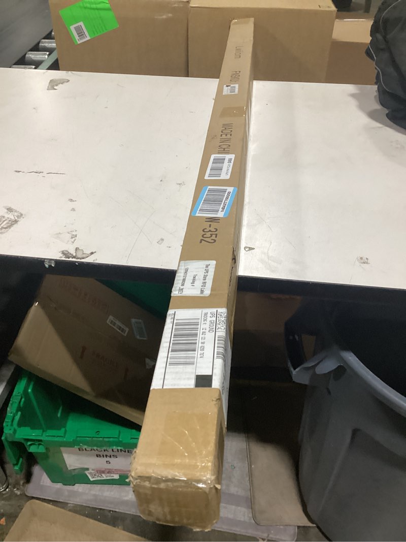 Condition photo showing As Is for 2-Pack Curtain Rod for Windows 72-144",Adjustable Window Curtain Rods with Premium Aluminum End Cap Finials and Full Surround Brackets,3/4"(0.062Feet) Diameter,Antique Bronze Drapery Rods for Curtains 72-144" Antique Bronze