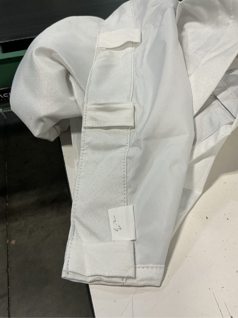 Condition photo showing Good Condition for anroduo rod pocket and back tab pleated blackout curtains with hooks, rings, white curtains 84 inches long 2 panels, thermal insulated room darkening living room bedroom curtain, 42x84 inches white 42"w x 84"l (pack of 2)