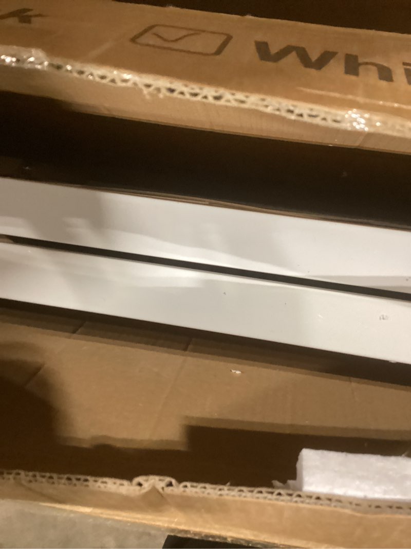 Condition photo showing Good Condition for 5-Tier Foldable Storage Shelves with Wheels, Folding Metal Shelf Unit, Folding Bookshelf no Assembly, Collapsible Shelves for Craft Shows for Kitchen, Bedroom, Living Room, Natural Natural 5 Tiers