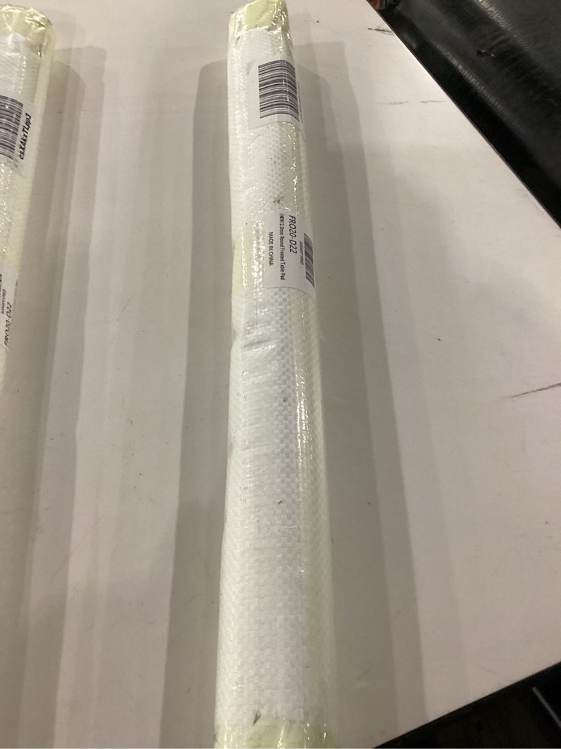 Condition photo showing New/Like New for 22 Inch Frosted Round Table Cover Protector, 2.0mm Thick Plastic Desk Protector Mat, Round Waterproof PVC Desk Cover, Vinyl Placemats for Circle Desktop, Coffee Table, Dining Room Table 22" (Round) Round Frosted 2.0mm