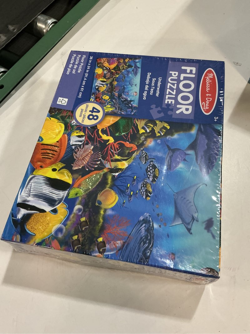 Condition photo showing New/Like New for Melissa & Doug Underwater Floor Puzzle - 48 Pieces