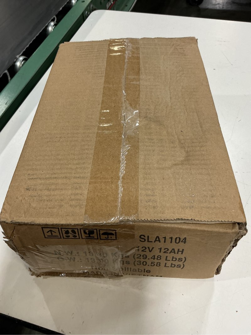Condition photo showing New/Like New for interstate batteries 12v 12ah battery (4-count) (f2 terminal) sla agm vrla rechargeable replacement for apc, ups backup power, medical devices, security, lighting (sla1104c-a) 4 pack