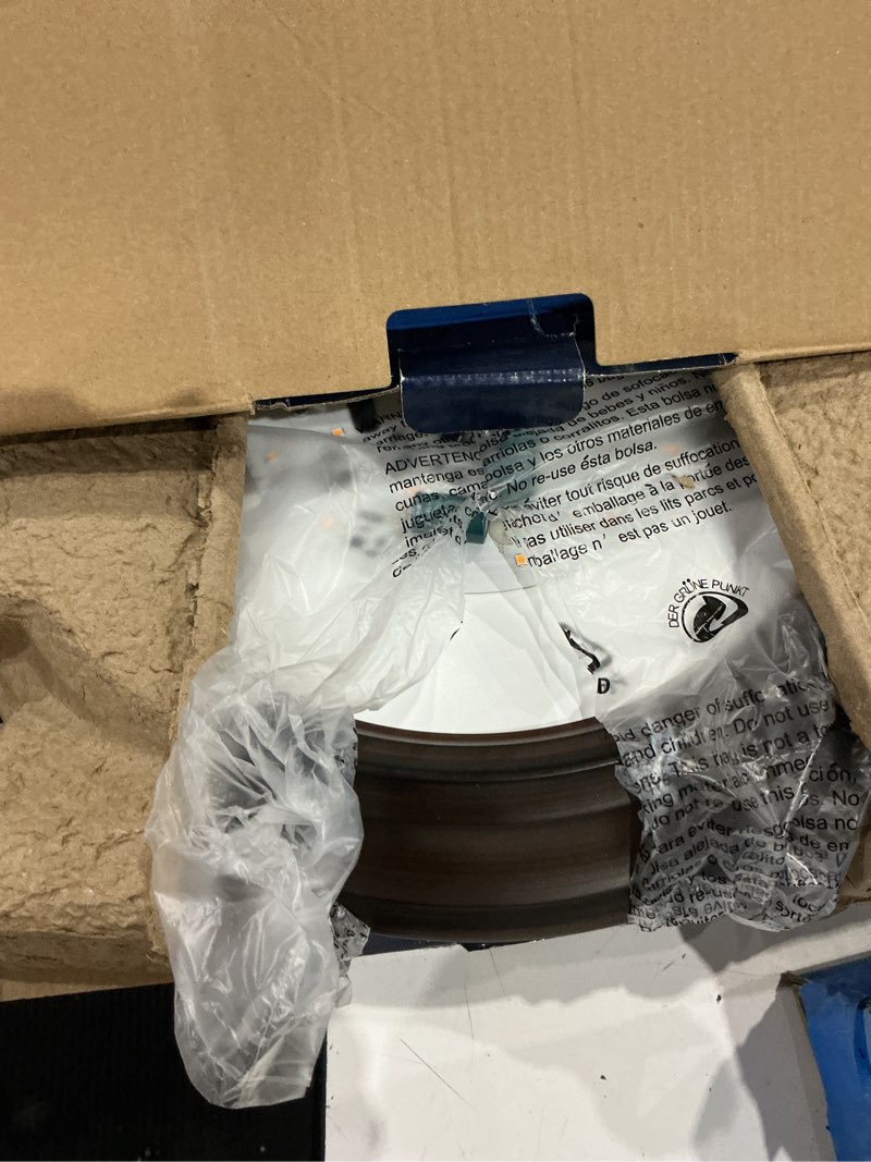 Condition photo showing As Is for project source flush mount ceiling fixture oil-rubbed bronze finish #905018 new