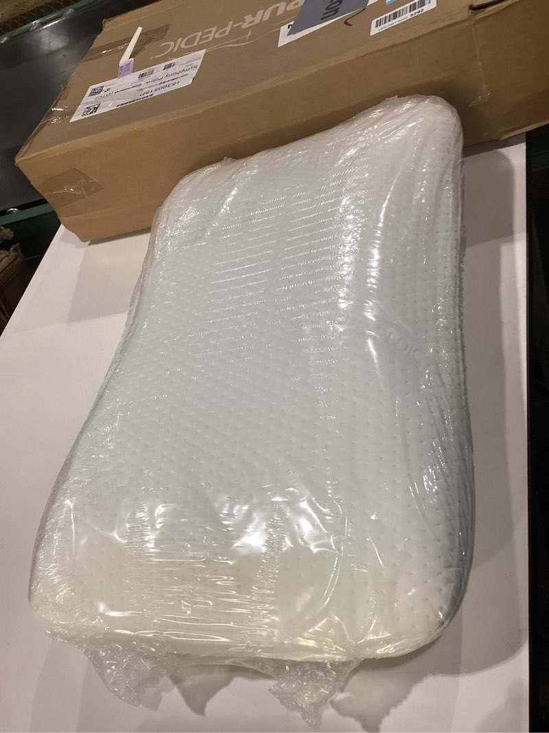 Condition photo showing Good Condition for Tempur-Pedic Memory Foam Symphony Pillow Luxury Soft Feel, Standard, White