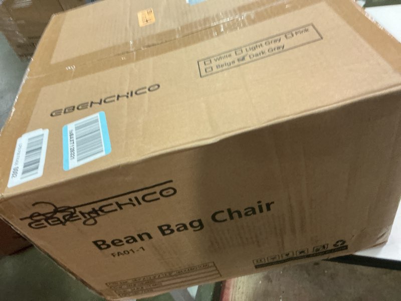 Condition photo showing New/Like New for Giant Bean Bag Chairs for Adults with Filling Plush Fluffy Bean Bag Chairs for Teens with Armrests Comfy BeanBag Lazy Couch Sofa Chair for Bedroom Living Room Reading (Dark Gray2, M-for Teens/Adults) M-for teens/adults Dark Gray2