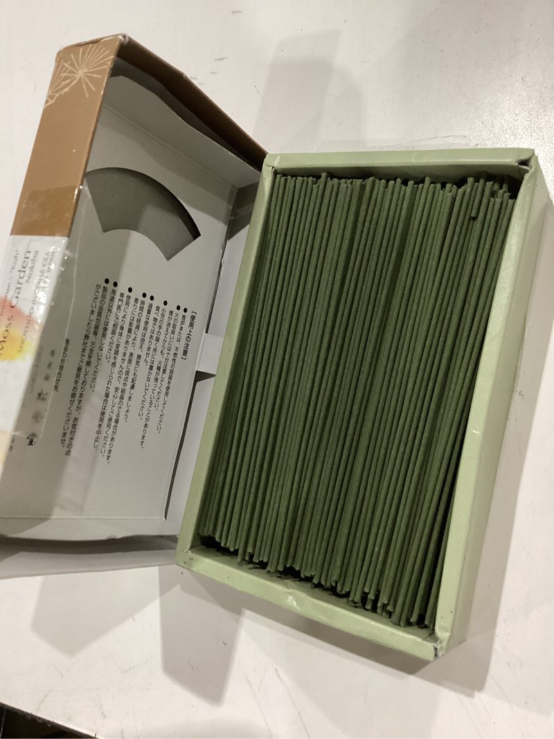 Condition photo showing Good Condition for shoyeido moss garden incense nokiba (500 sticks)