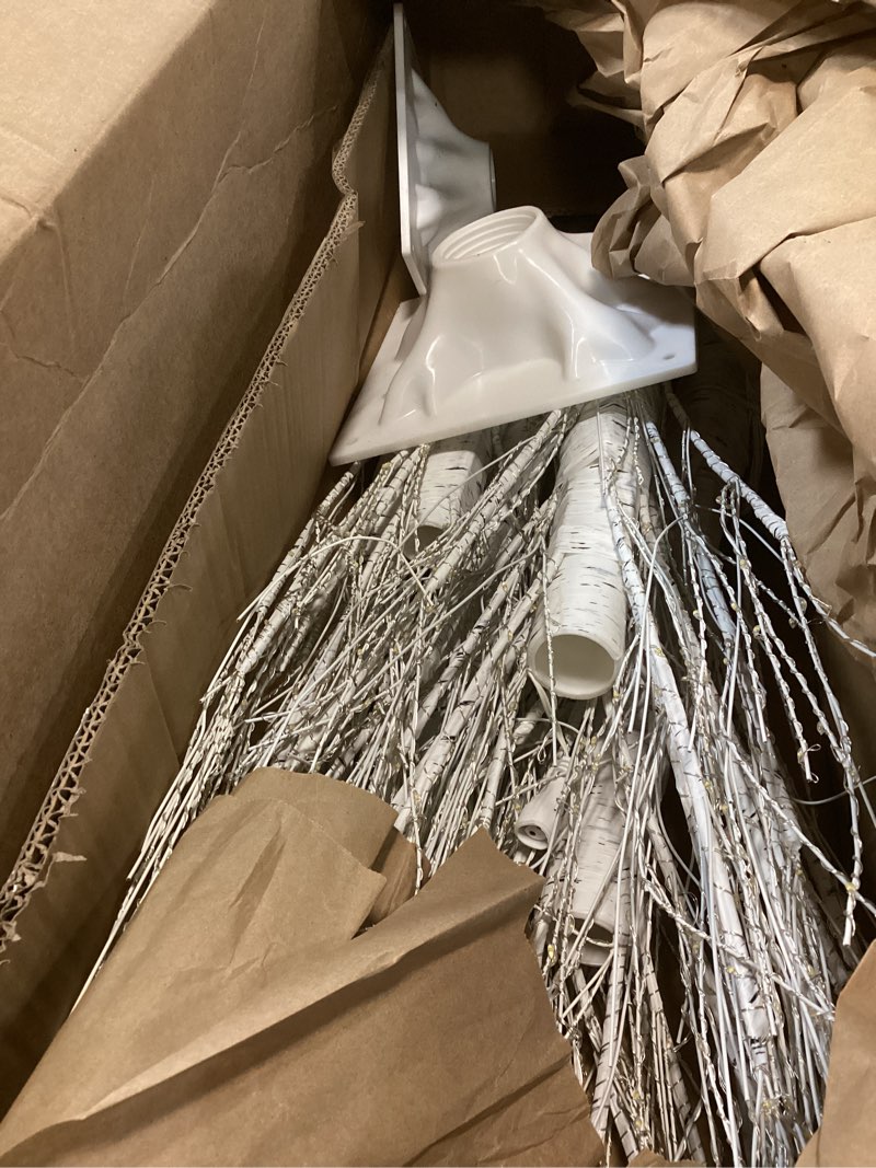 Condition photo showing As Is for 1 Pack 3ft-400led Christmas Lighted Birch Tree LED Warm White Lights Twinkle Twig Artificial Tree for Outdoor Indoor Home Party Decorations, 8 Modes 1 3ft-400led